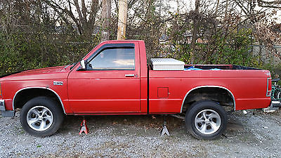 Chevrolet : S-10 1990 5 speed chevy s 10 pickup truck needs an engine