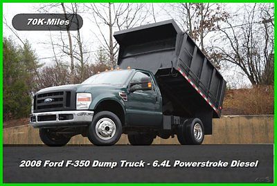 Ford : F-350 XL Dump Truck 08 ford f 350 f 350 xl regular cab dump truck 4 x 4 6.4 l power stroke diesel 4 wd ac