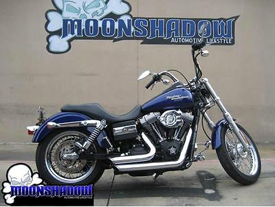 Harley-Davidson : Dyna 2006 harley davidson dyna street bob motorcycle blue chrome must see