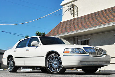 Lincoln : Town Car 4dr Sedan Designer Series 2006 town car designer series very rare diamond white chromes sunroof