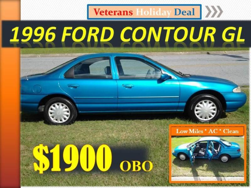 1996 Ford Contour GL, New tires, 4 Cylinder, Fuel Saver, Low Miles