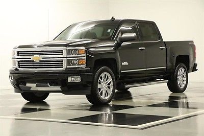 Chevrolet : Silverado 1500 4X4 High Country Sunroof Leather GPS Black Crew 4WD Like New Used Navi Heated Cooled Seats Camera 2014 14 16 15 Cab Saddle 5.3L V8