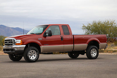 Ford : F-250 MONEY BACK GUARANTEE 1999 ford f 250 diesel 4 x 4 lariat leather 4 wd f 250 pickup 4 door 7.3 l inspected