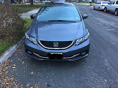 Honda : Civic EX-L 2015 honda civic ex l metallic gray like new leather llamar tint low miles