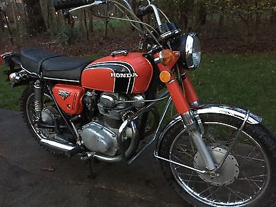 Honda : CB 1972 honda cb 350 twin engine has spark and engine spins nice body and seat