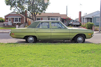 Dodge : Dart Custom 1972 dodge dart custom 318 green v 8 sedan running new battery clear title
