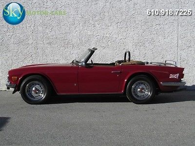 Triumph : TR-6 1975 tr 6 4 speed heater seatbelts convertible 15 inch disc wheels great driver
