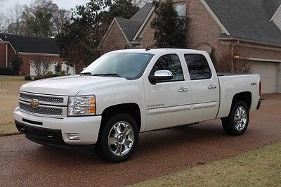 Chevrolet : Silverado 1500 4WD Crew Cab LTZ One Owner Perfect Carfax Navigation Heated and Cooled Seats Moonroof 20's $50075