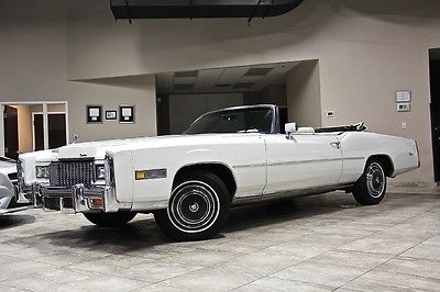Cadillac : Eldorado 2dr Convertible 1976 cadillac eldorado convertible triple white 500 ci v 8 only 53 k miles 1 owner