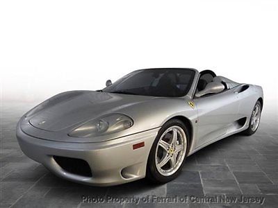 Ferrari : 360 2dr Convertible Spider 2 dr convertible spider low miles manual gasoline 3.6 l 8 cyl argento nurburgring