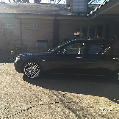 BMW : 7-Series 750 li w rear entertainment black exterior tan interior premium wheels