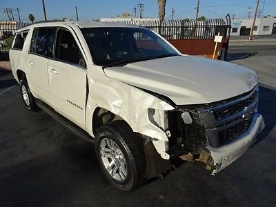 Chevrolet : Suburban LT 1500  2015 chevrolet suburban lt 1500 salvage wrecked repairable priced to sell l k