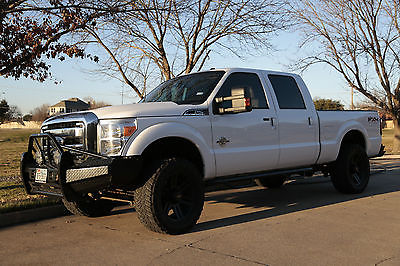 Ford : F-250 FX4 Crew Cab Pickup 4-Door Incredible White Ford F-250 FX4 w/upgraded HS Motorsport 66mm single turbo