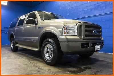Ford : Excursion Excursion Limited 4x4 Leather Rare Towing SUV 2005 ford excursion limited 4 x 4 6.8 l v 10 leather dvd 3 rd row pickup truck suv
