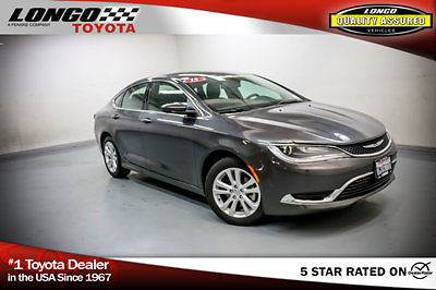 Chrysler : 200 Series 4dr Sedan Limited FWD 4 dr sedan limited fwd low miles automatic gasoline 2.4 l 4 cyl granite crystal me