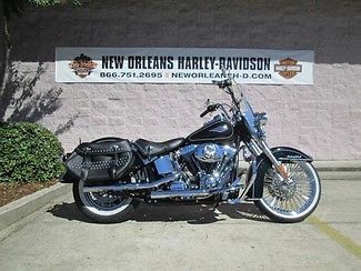 Harley-Davidson : Softail 2013 black harley davidson flstc heritage softail classic financing available