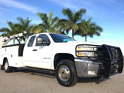 Chevrolet : Silverado 3500 UTILITY CRANE EXTENDED CAB DRW 6.6L DURAMAX DIESEL 2007 chevrolet silverado 3500 hd ext cab utility crane 6.6 l duramax turbo diesel