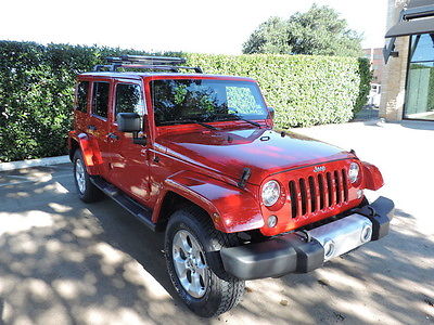 Jeep : Wrangler Wrangler Unlimited One Owner! Bright Flame Red!!