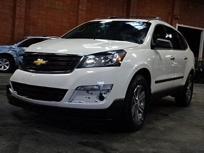 Chevrolet : Traverse LS 2015 chevrolet traverse ls damaged rebuilder perfect project only 6 k miles l k