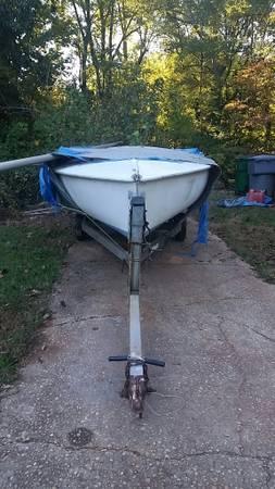 18' Flying Scot sailboat, like new sails, and trailer.