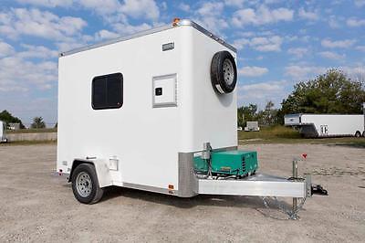 ALUMINUM ATC 6 X 10 Enclosed Fiber Optic Splicing Trailer-Electrical, Storage