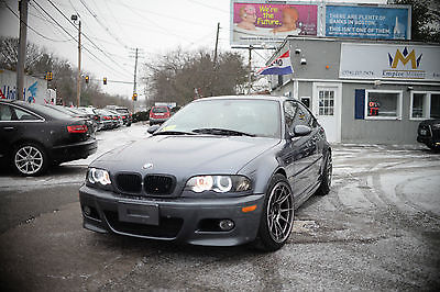 BMW : M3 E46 2002 bmw m 3 base coupe 2 door 3.2 e 46 7 speed smg dark grey on black