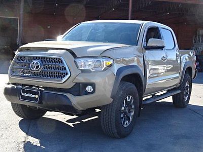 Toyota : Tacoma Double Cab V6 2016 toyota tacoma double cab v 6 damaged rebuilder only 1 k miles priced to sell