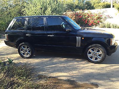 Land Rover : Range Rover 2003 black on black range rover hse