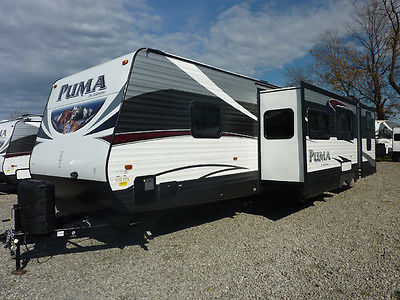 2015 32DBKS Palomino Puma 3 Slide-outs , Outside Kitchen,Travel Trailer ,RV