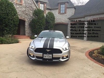 Ford : Mustang EcoBoost Premium Coupe 2-Door 2015 mustang ecoboost showroom condition only 1700 miles gorgeous