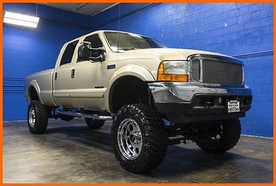 Ford : F-350 Lifted Long Bed Low Mile 7.3L Diesel Pickup Truck 2001 ford f 350 super crew long bed 4 x 4 xlt 7.3 l power stroke turbo diesel lift