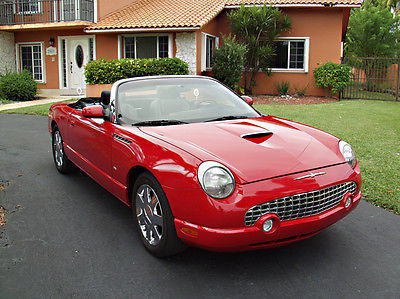 Ford : Thunderbird two tone 2002 ford thunderbird convertible hard top 61 k miles see 40 pictures one owner