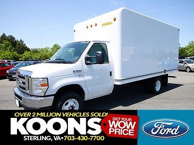 Ford : E-Series Van 15 ft High Cube Box w/ Lined Walls PDV Parcel Delivery Van/Box Truck~Flat Floor~Ramp~Walk-through Access