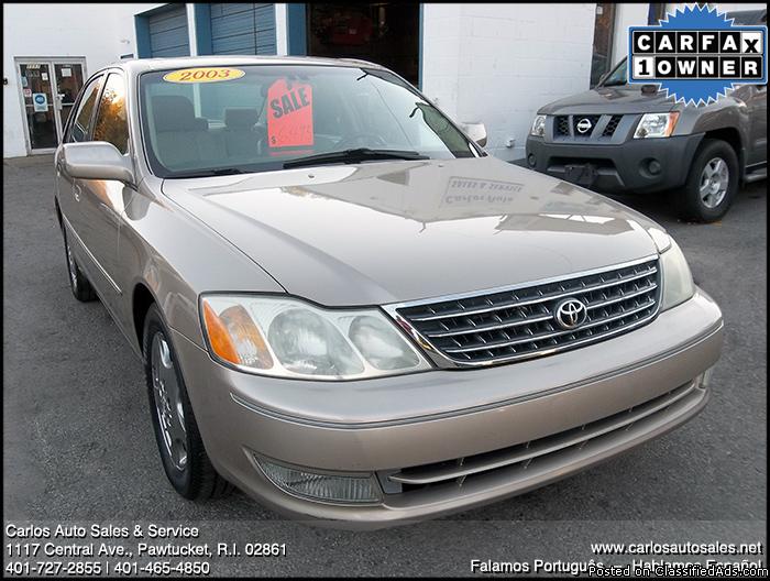 2003 TOYOTA AVALON XLS -- ONE OWNER