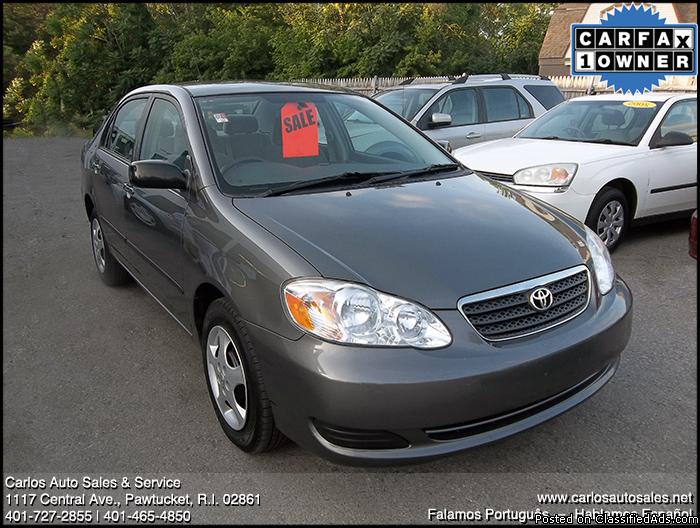 2008 TOYOTA COROLLA CE -- ONE OWNER