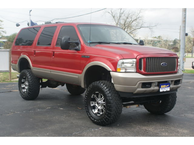 Ford : Excursion 4dr 7.3L Edd 7.3 liter 4 x 4 eddie bauer 8 inch lift leather amp research boards dvd 2 owner