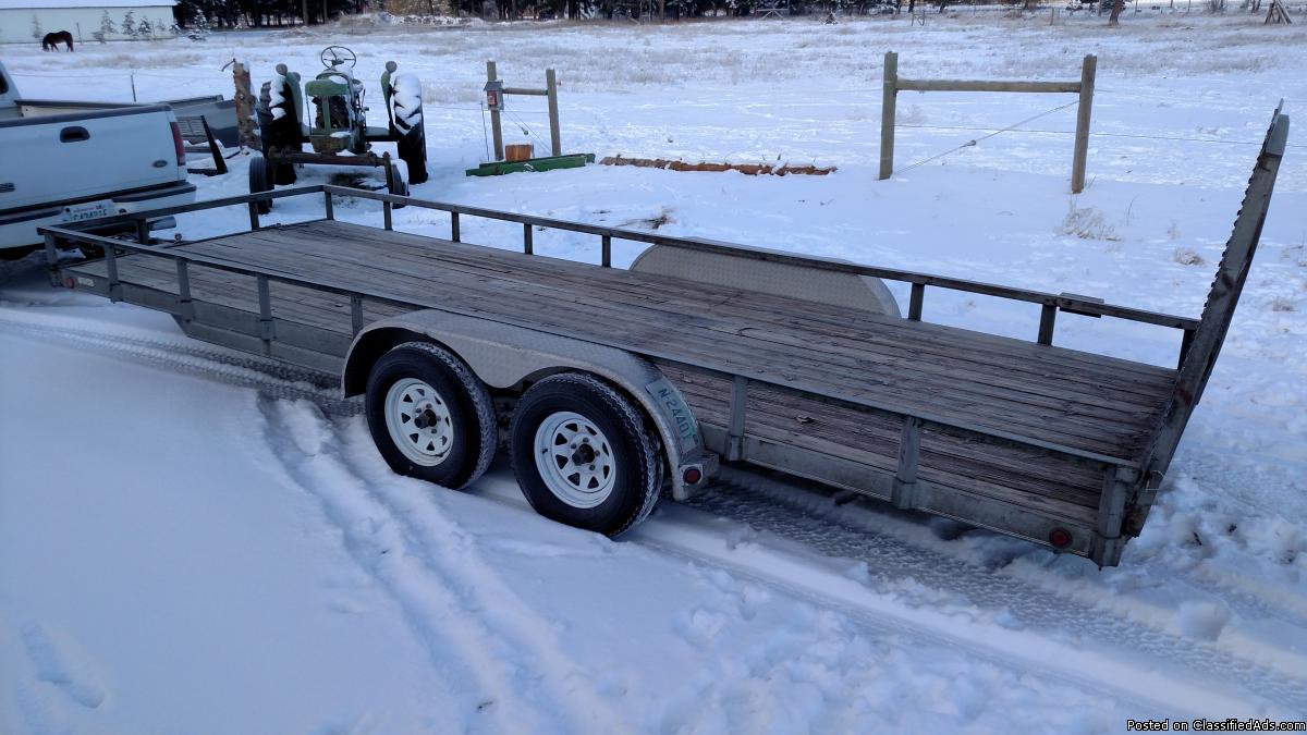 Flatbed Utility Trailer 20 ft Bonners Ferry