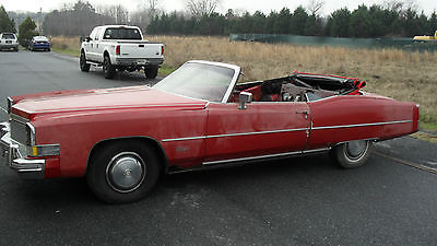 Cadillac : Eldorado Eldorado Convertible 1974 cadillac eldorado convertible project car