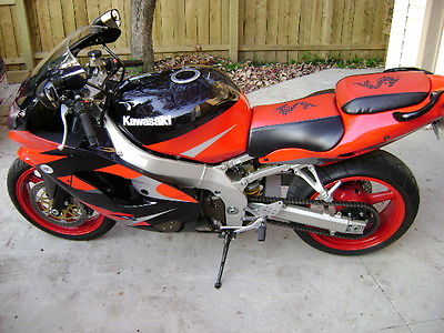 Kawasaki : Ninja 2001 red kawasaki zx 9 r 900 motorcycle ninja crotch rocket like new fast