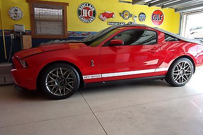 Shelby 2011 ford mustang shelby gt 500 4 k mi svt elec pkg w nav race red 600 rwhp