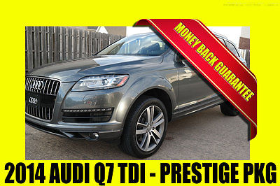 Audi : Q7 Q7 ~ TDI ~ PRESTIGE PACKAGE ~ MONEY BACK GUARANTEE 2014 audi q 7 tdi turbo diesel prestige package clean title rust free