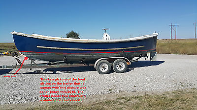 26' Motor Whale Boat Mk 10  lifeboat US NAVY  with trailer
