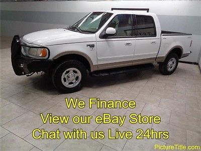 Ford : F-150 Lariat 4WD Crew Leather Sunroof Heated Seats 01 ford f 150 lariat 4 wd crew cab 5.4 v 8 leather sunroof tow pkg we finance texas