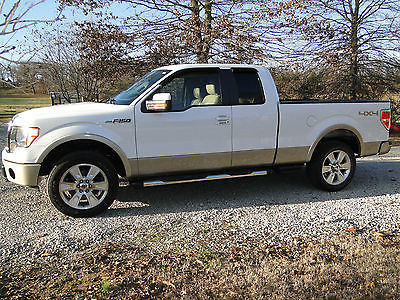 Ford : F-150 Lariat Extended Cab Pickup 4-Door 2010 ford f 150 supercab 4 x 4 lariat salvage rebuilt loaded