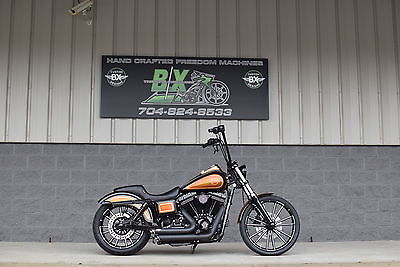 Harley-Davidson : Dyna 2014 street bob mint bobber 12 k in xtra s gold leaf paint job wow