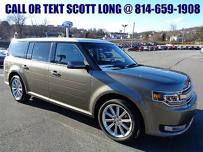 Ford : Flex Limited AWD 3.5L Mineral Gray Nav Leather Loaded 2013 flex limited awd navigation heated leather white roof remote start liftgate