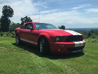 Shelby : GT500 SVT GT500 2007 ford shelby gt 500 mustang red coupe mint condition clean title 3 k miles