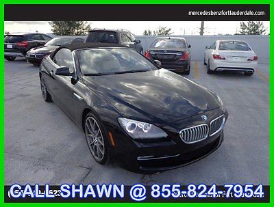 BMW : 6-Series ONLY 17,000 MILES, WHITE LEATHER, GO TOPLESS, L@@K 2012 bmw 650 i convertible only 17 000 miles rare white leather go topless