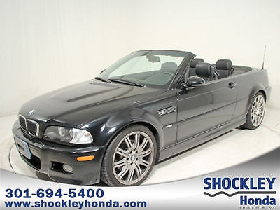 BMW : M3 Base Convertible 2-Door 2005 bmw m 3 convertible 3.2 l 6 cyls smg rwd sport and leather package black