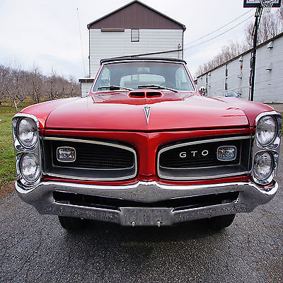 Pontiac : GTO GTO 1966 pontiac gto montero red unrestored original pontiac 389 v 8 engine